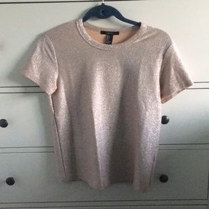 New Year Sparkly Rose Gold Forever 21 Top